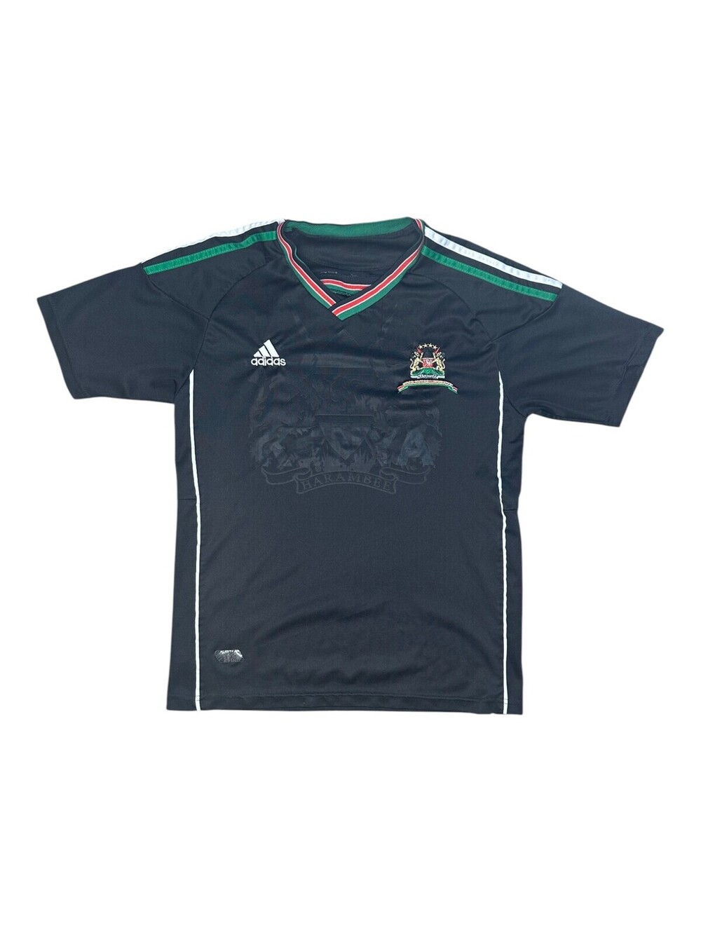 adidas Kid L Black Kenya Soccer Jersey